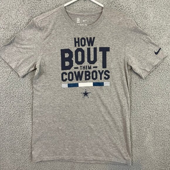 Nike Dallas Cowboys Men’s Small How Bout Them Boys Grey Short Sleeve Tee‎ - Picture 1 of 10